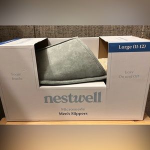 Men’s Large brand new grey slippers